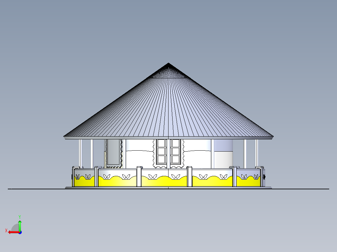 房子、建筑(26)后视图
