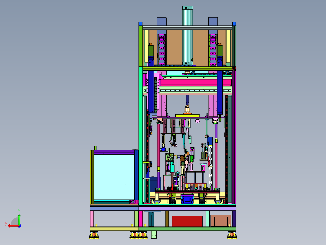 汽车车灯防水性能检测装置后视图