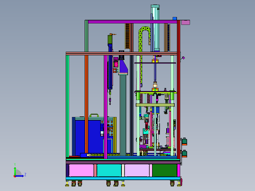 汽车车灯防水性能检测装置左视图