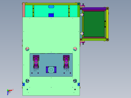 汽车车灯防水性能检测装置俯视缩略图
