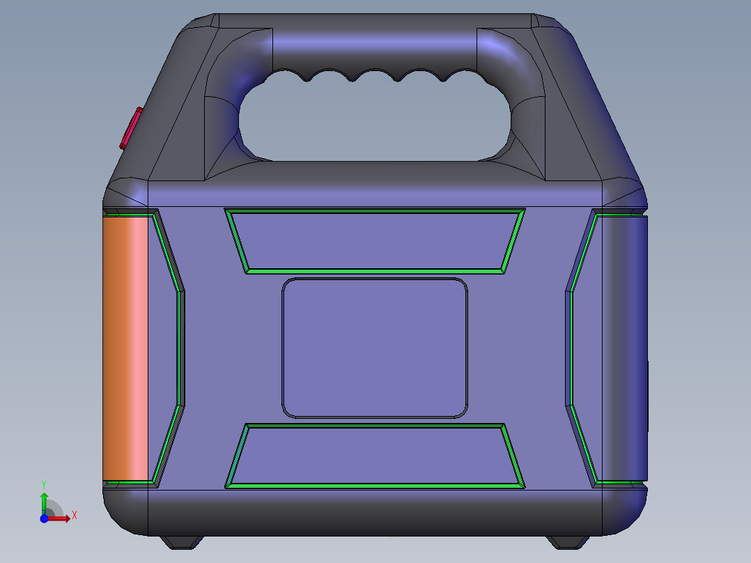 户外电源前视图