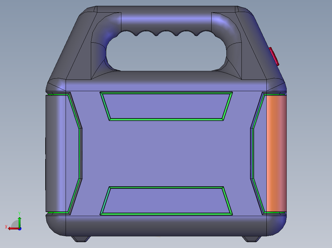 户外电源后视图