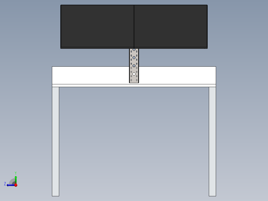 电脑桌(25)右视图