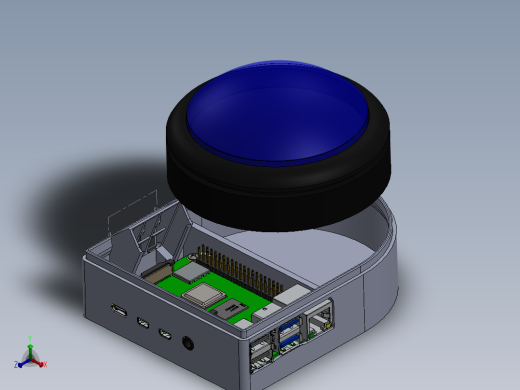 树莓派4按钮盒13