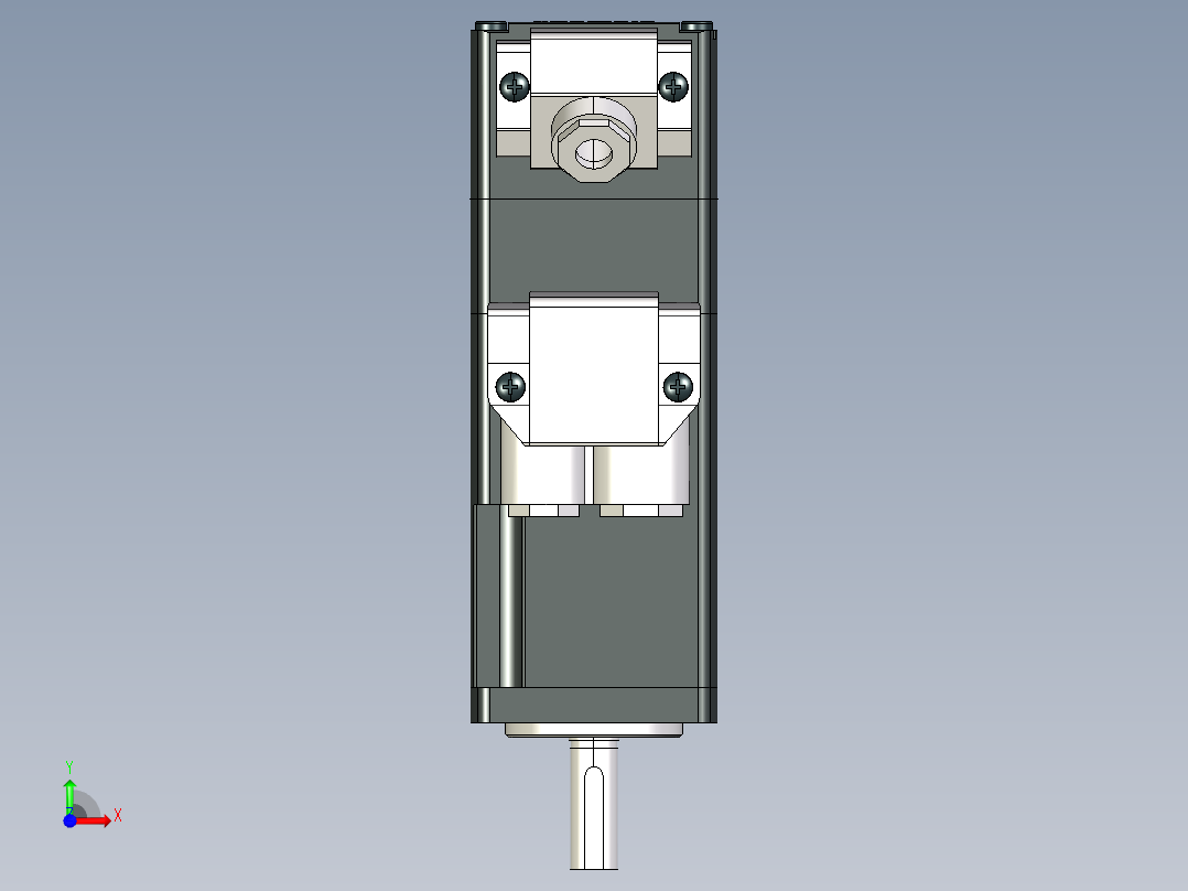 SIEMENS(西门子) V90伺服驱动系统1FL6型号伺服电机模型合集-2AF21系列模型合集MF50前视图