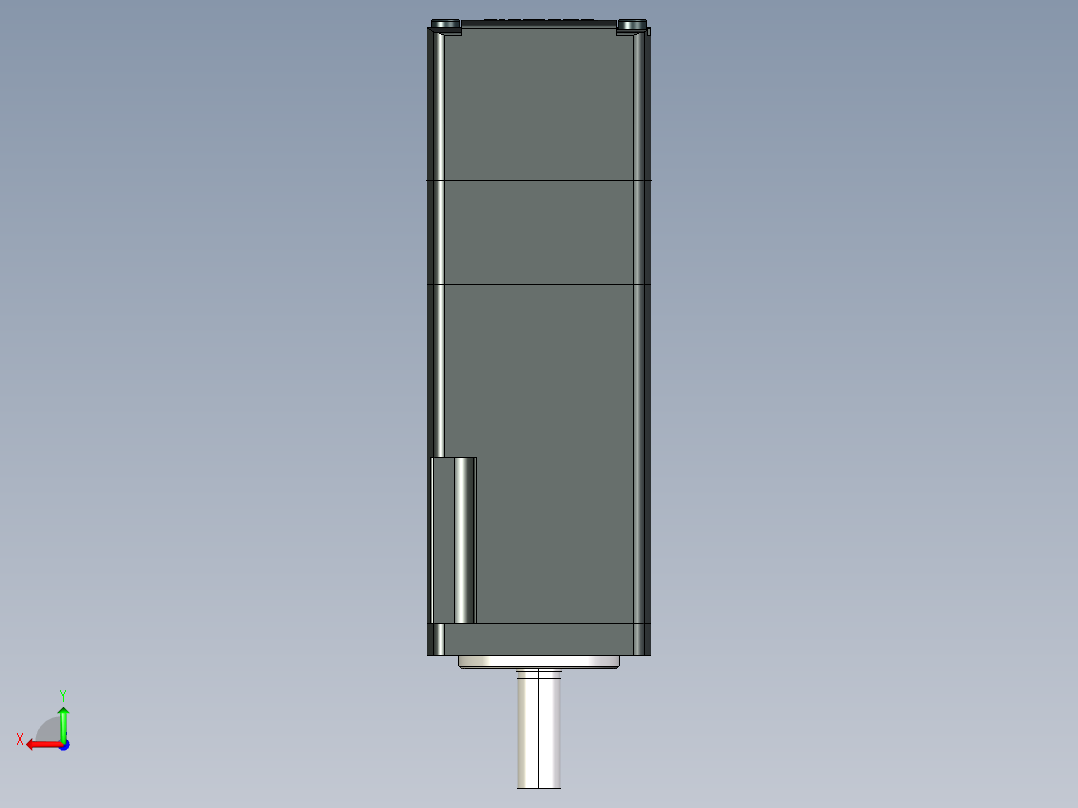 SIEMENS(西门子) V90伺服驱动系统1FL6型号伺服电机模型合集-2AF21系列模型合集MF50后视图