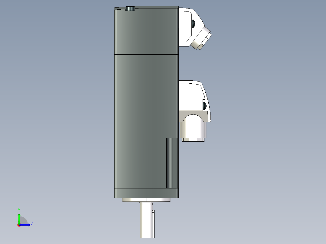 SIEMENS(西门子) V90伺服驱动系统1FL6型号伺服电机模型合集-2AF21系列模型合集MF50左视图