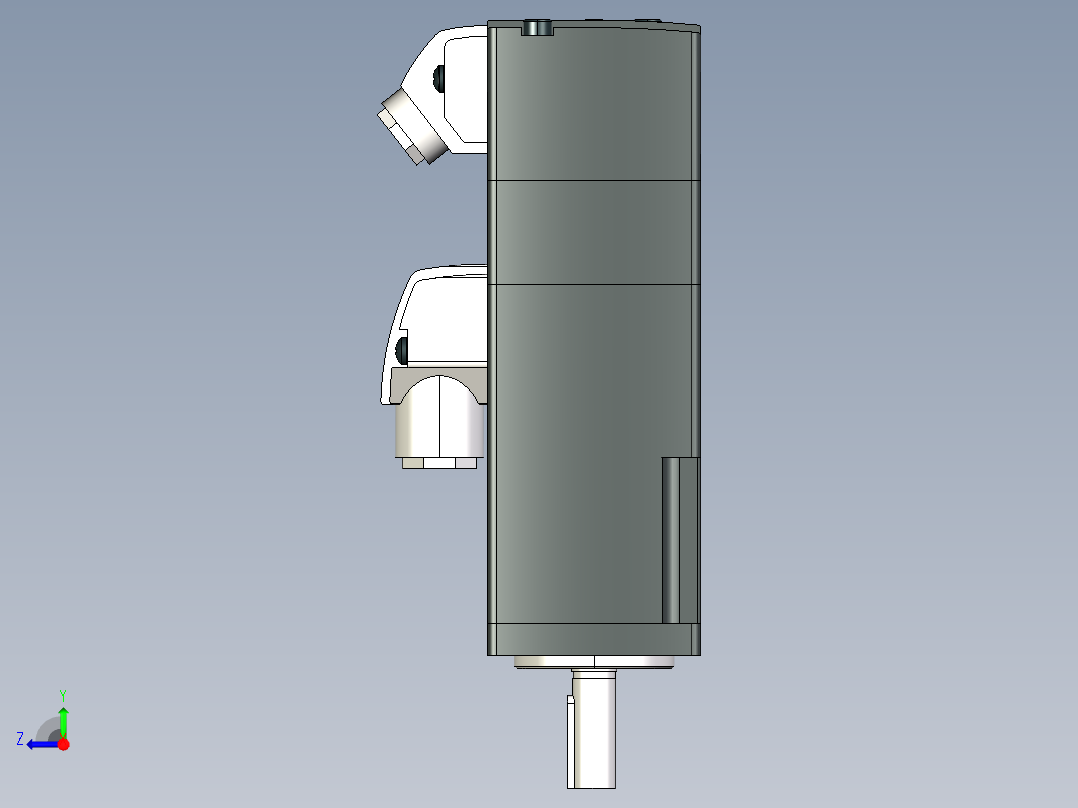 SIEMENS(西门子) V90伺服驱动系统1FL6型号伺服电机模型合集-2AF21系列模型合集MF50右视图