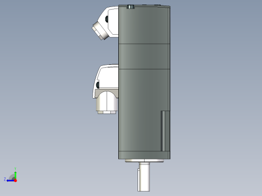 SIEMENS(西门子) V90伺服驱动系统1FL6型号伺服电机模型合集-2AF21系列模型合集MF50右视缩略图