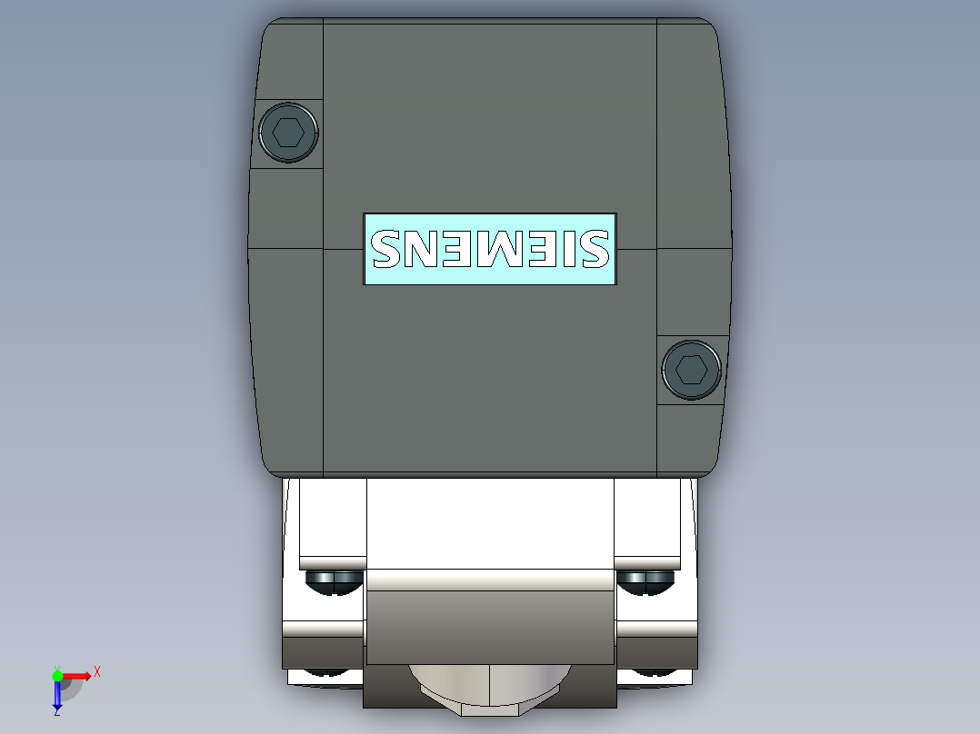 SIEMENS(西门子) V90伺服驱动系统1FL6型号伺服电机模型合集-2AF21系列模型合集MF50俯视图