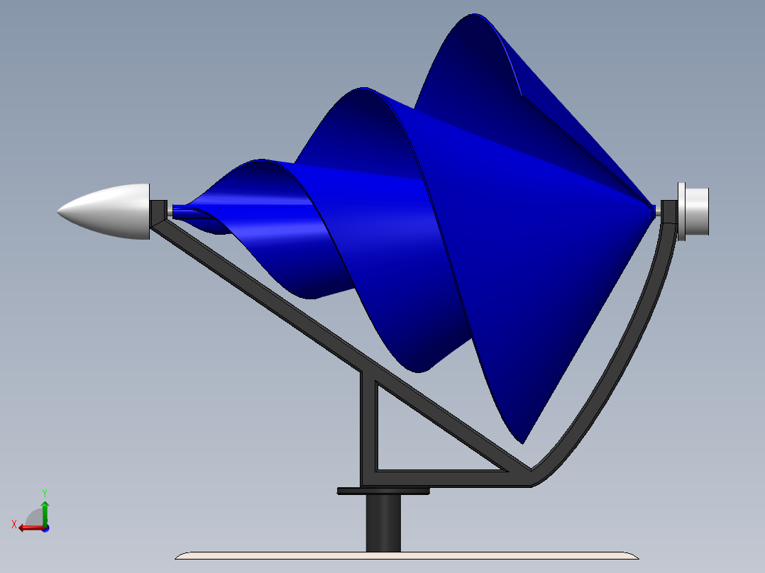 利亚姆 F1 风力发电机后视图