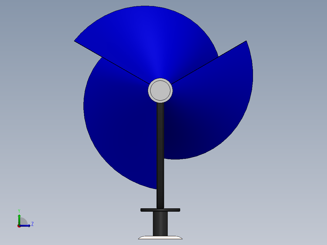 利亚姆 F1 风力发电机左视图