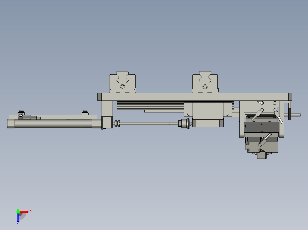 转轴转轴插入机构俯视图