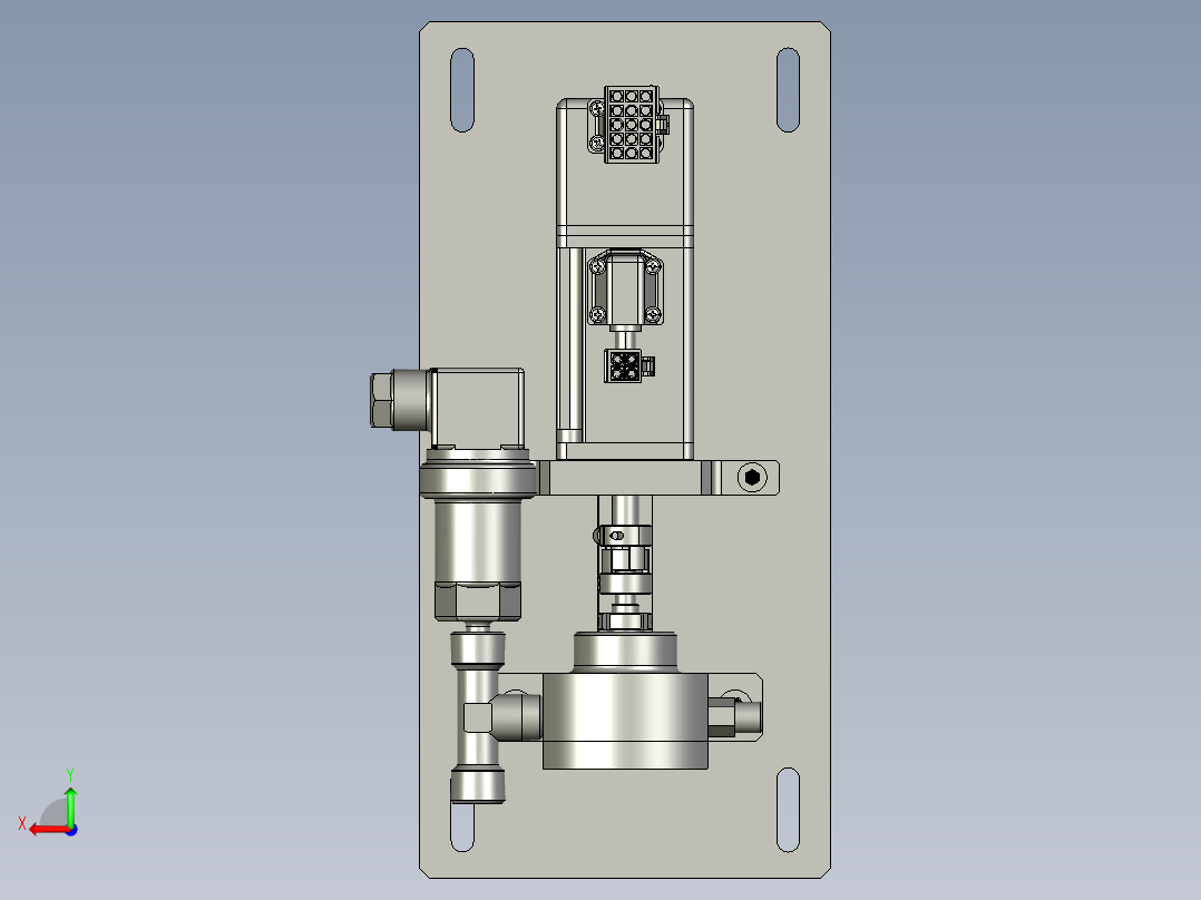 变频不锈钢齿轮泵后视图