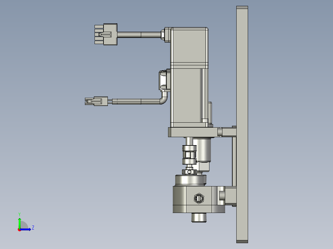 变频不锈钢齿轮泵左视图