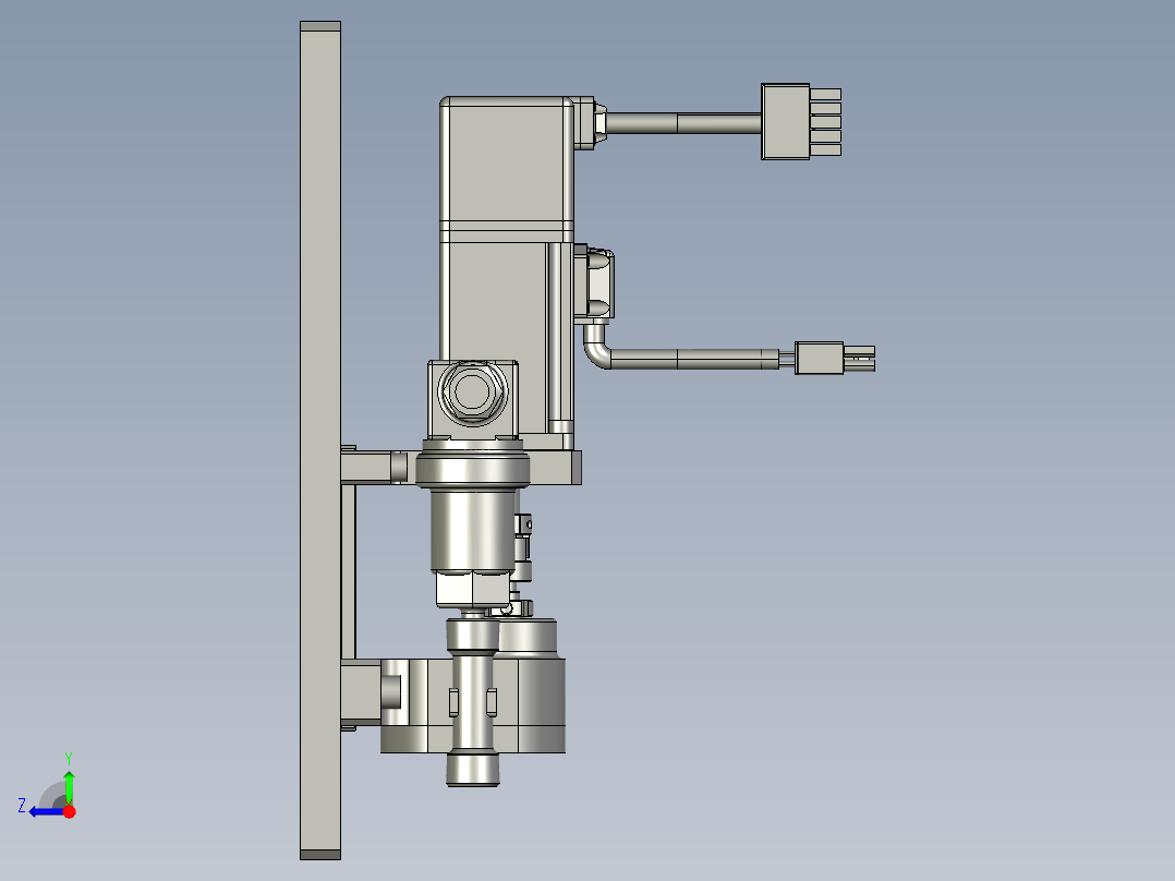变频不锈钢齿轮泵右视图