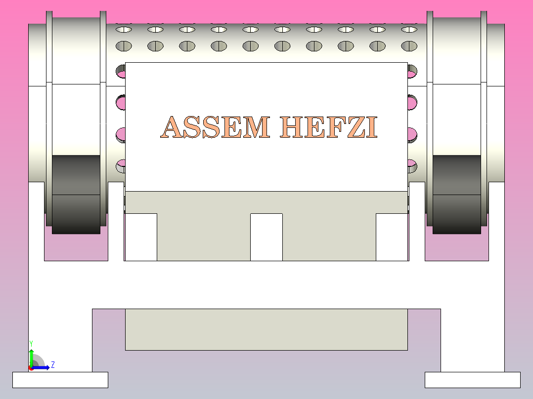 滚筒筛模型左视图