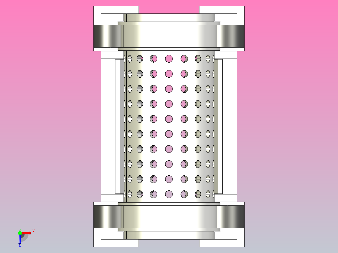 滚筒筛模型俯视图