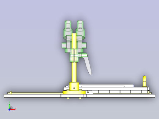 一款滑动位置分度机构3D图纸前视缩略图