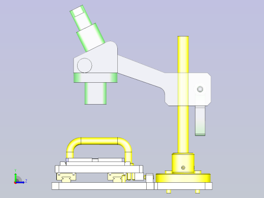 一款滑动位置分度机构3D图纸左视缩略图