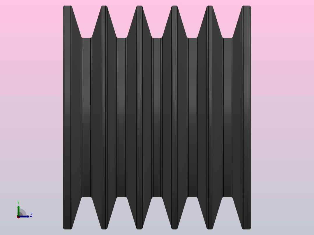 锥套式皮带轮 SPA_SPA90X5左视图