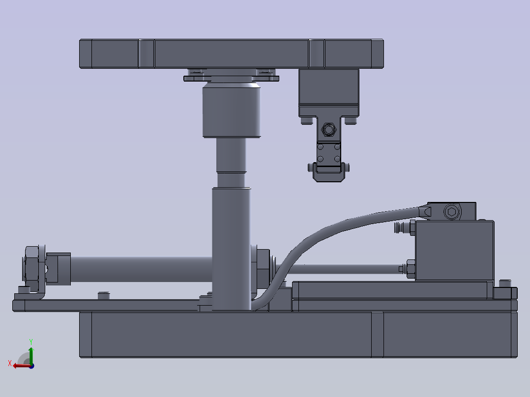 气动夹具后视图