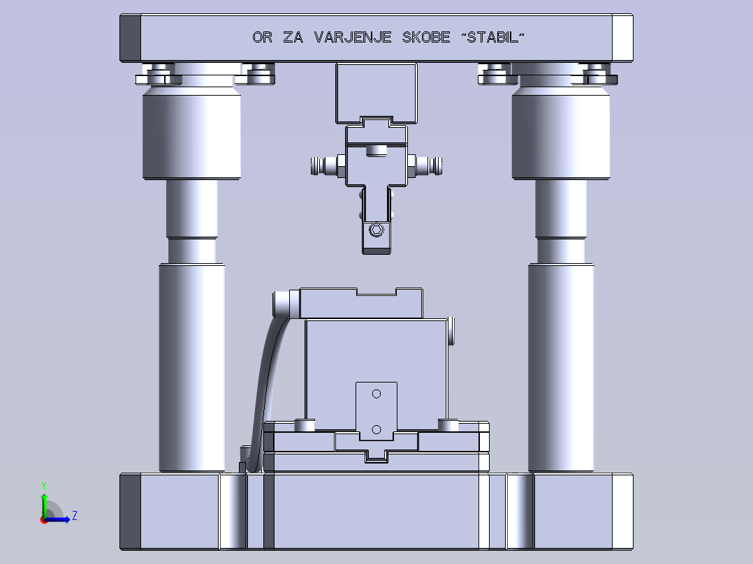 气动夹具左视图