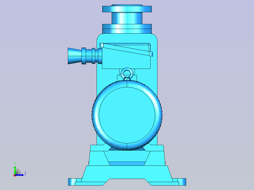 ZW系列无堵塞自吸泵左视图