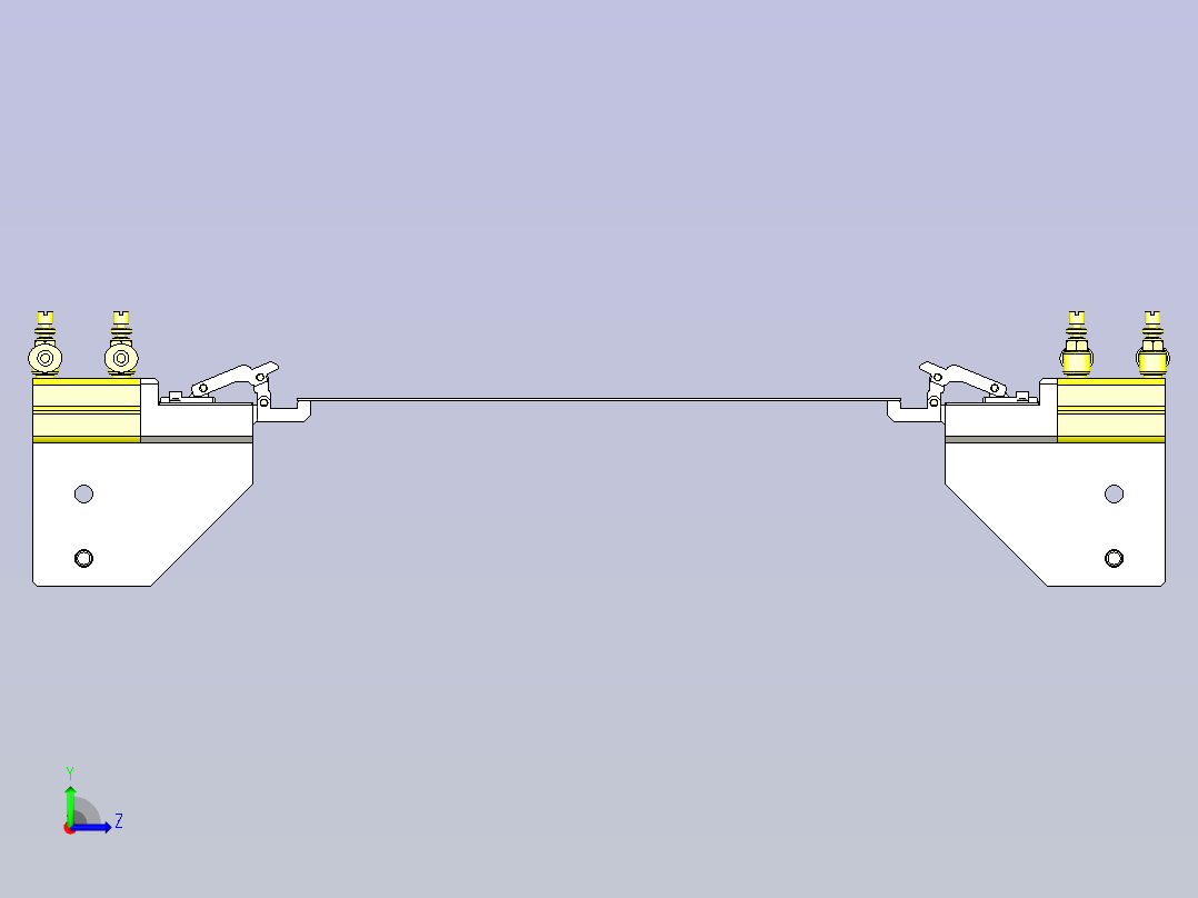 一款薄片、薄板用夹头3D图纸左视图
