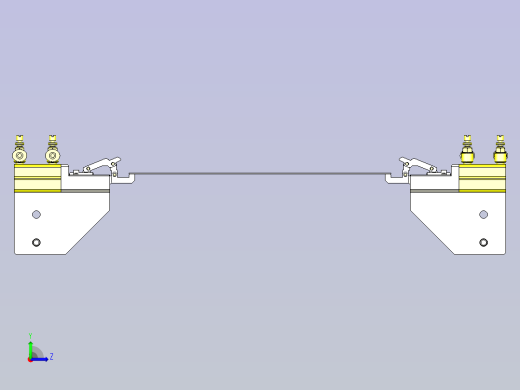一款薄片、薄板用夹头3D图纸左视缩略图