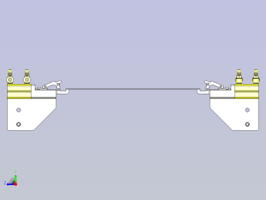 一款薄片、薄板用夹头3D图纸右视缩略图