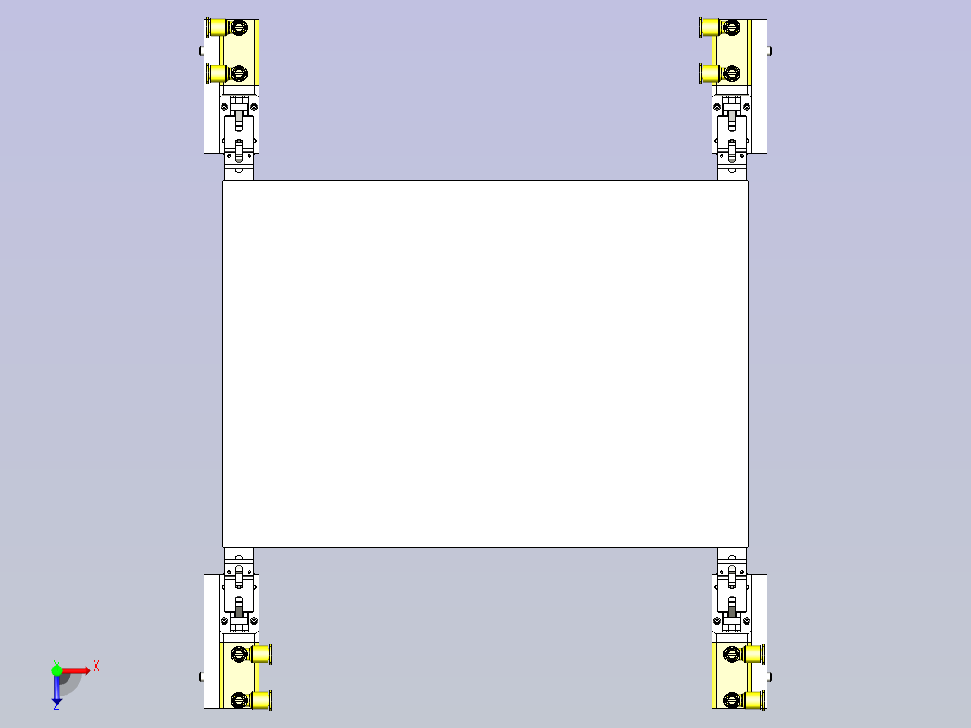 一款薄片、薄板用夹头3D图纸俯视图