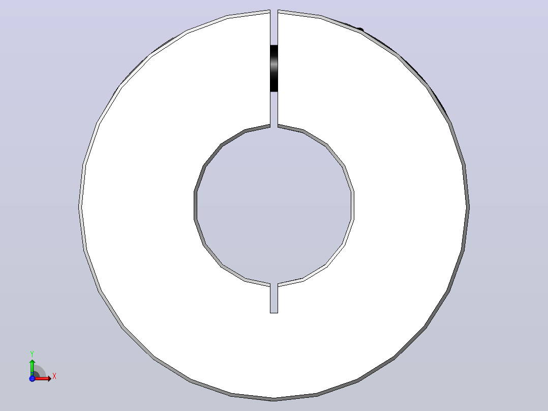 LK13系列 夹紧螺丝固定微型刚性联轴器[SLK13-C25]前视图