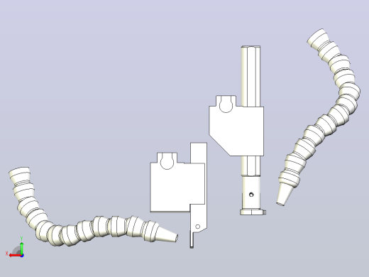 配有分离工具和冷却液管的CNC VDI模块后视缩略图