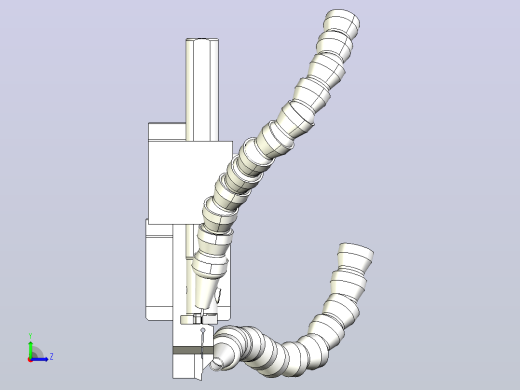 配有分离工具和冷却液管的CNC VDI模块左视缩略图