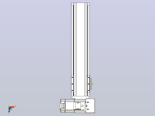 皮带直线轴半封闭可选导轨TPA-HNB-85S-90-L250-RU-C-P20-N3俯视缩略图