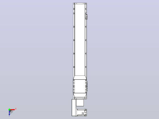 机器人皮带驱动直线轴TPA-GCB-150-P80-L750-QL-M75-N3俯视缩略图