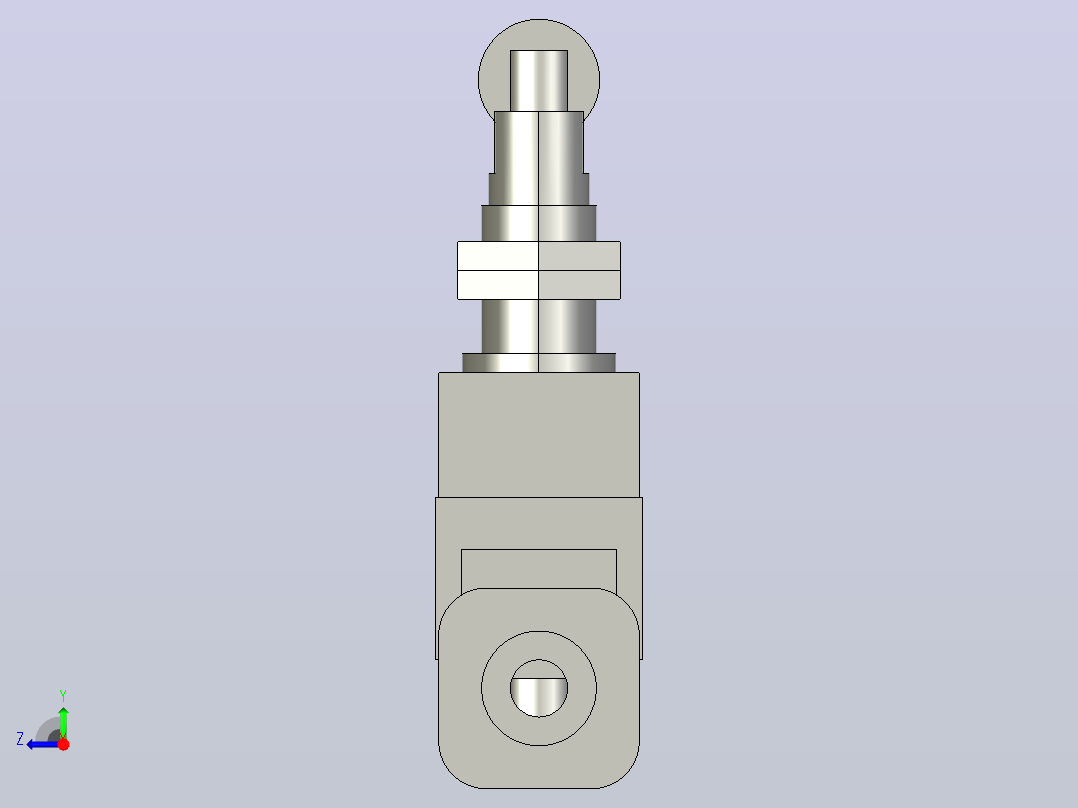 行程开关传感器D4MC-5040右视图