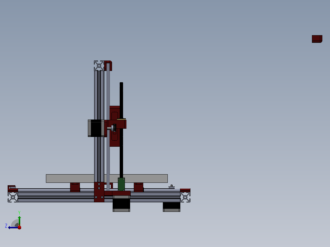 3D打印PCB机右视图
