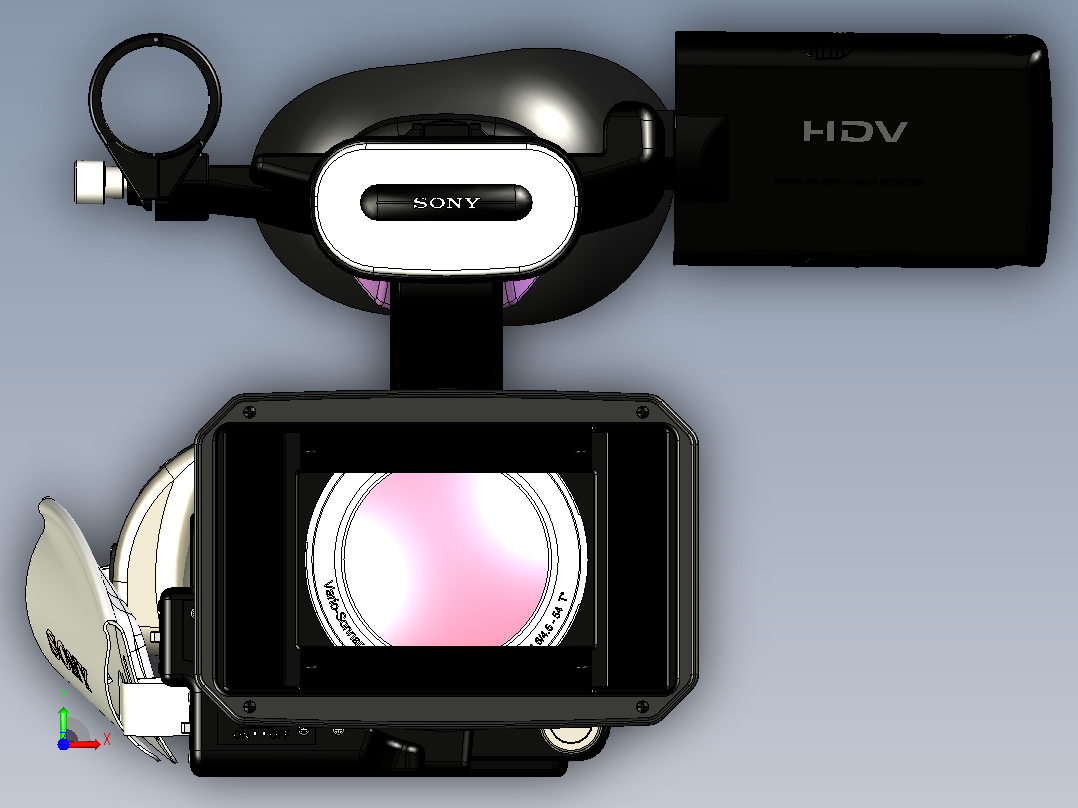 Sony高清摄像机前视图