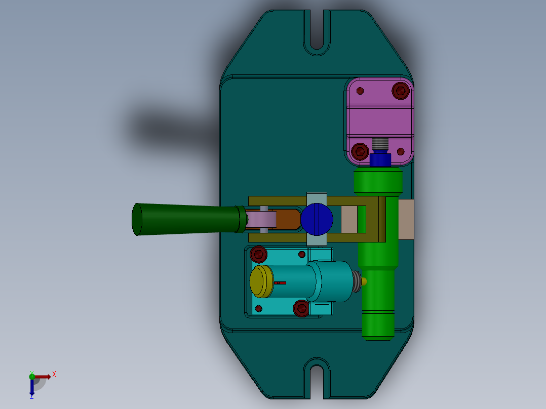 铣半圆键槽铣床夹具俯视图