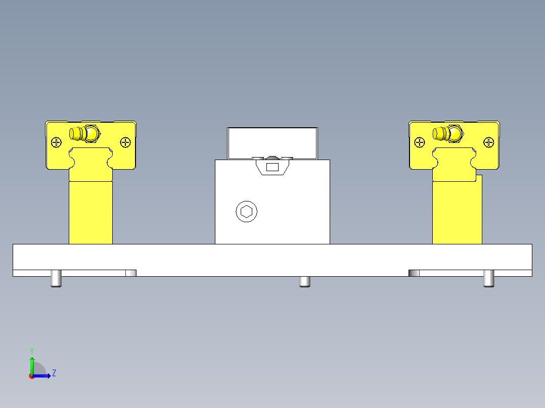 2段行程式滑块左视图
