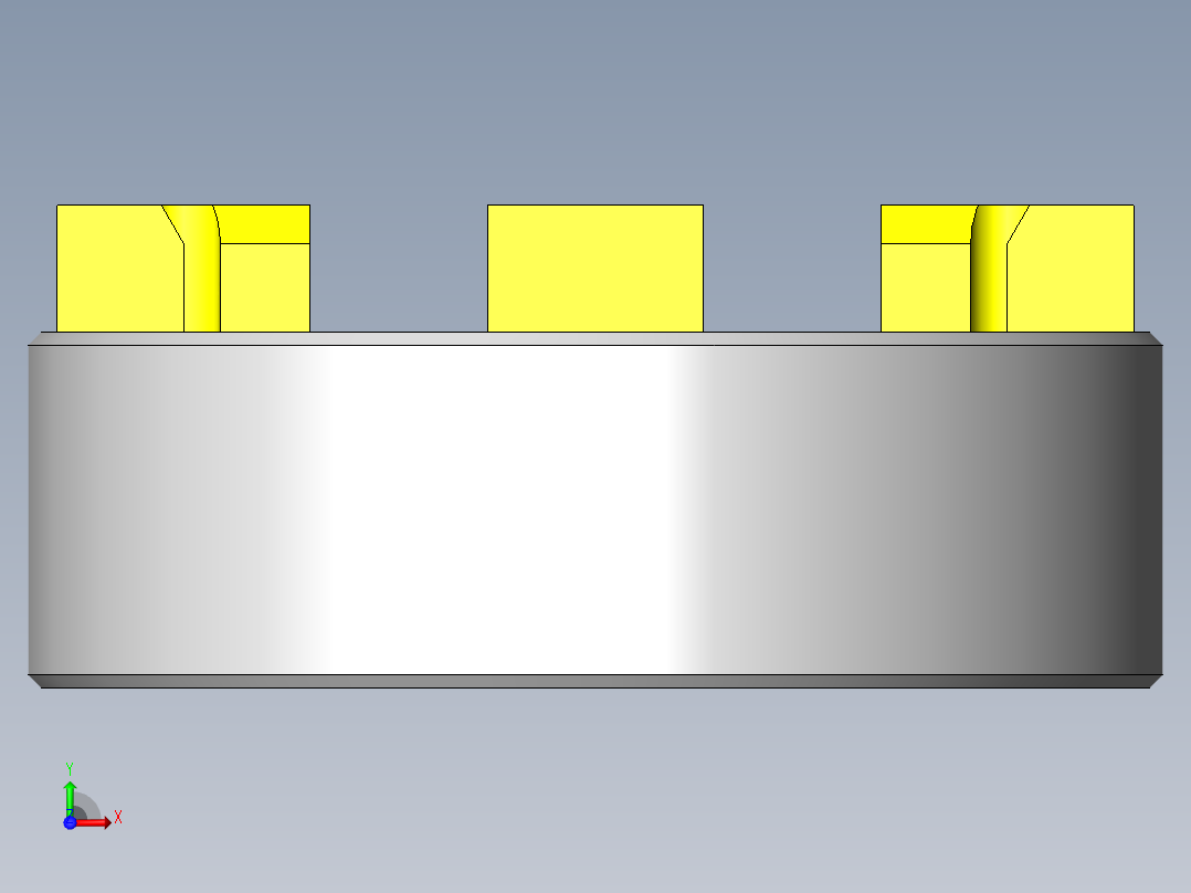简单构成旋转托盘前视图