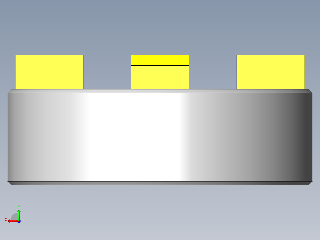简单构成旋转托盘后视图