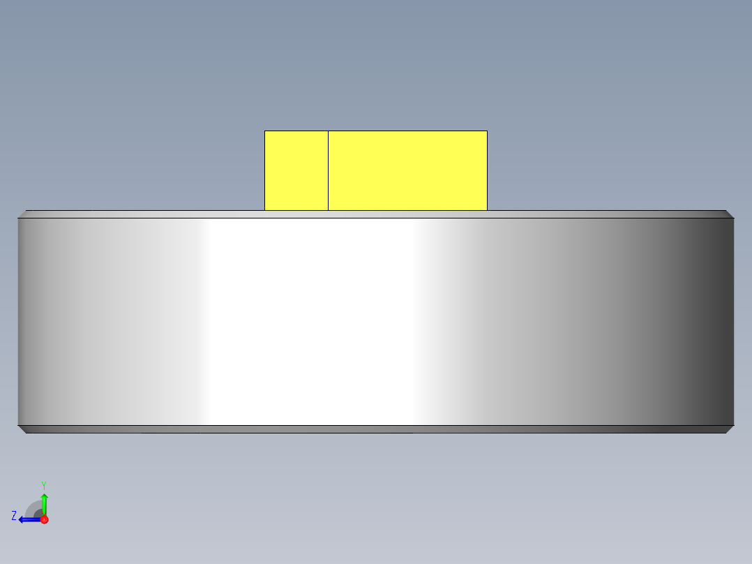简单构成旋转托盘右视图