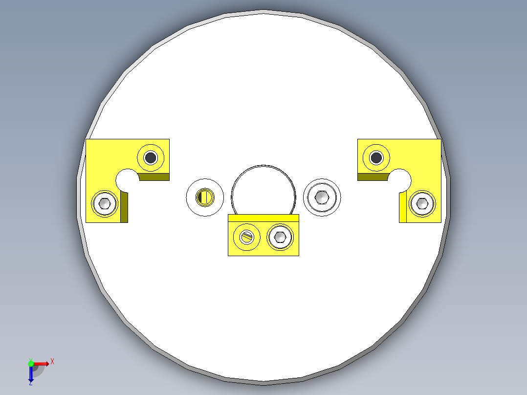 简单构成旋转托盘俯视图