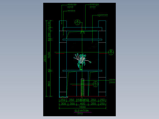 家装类CAD图块(三)-FH01014A