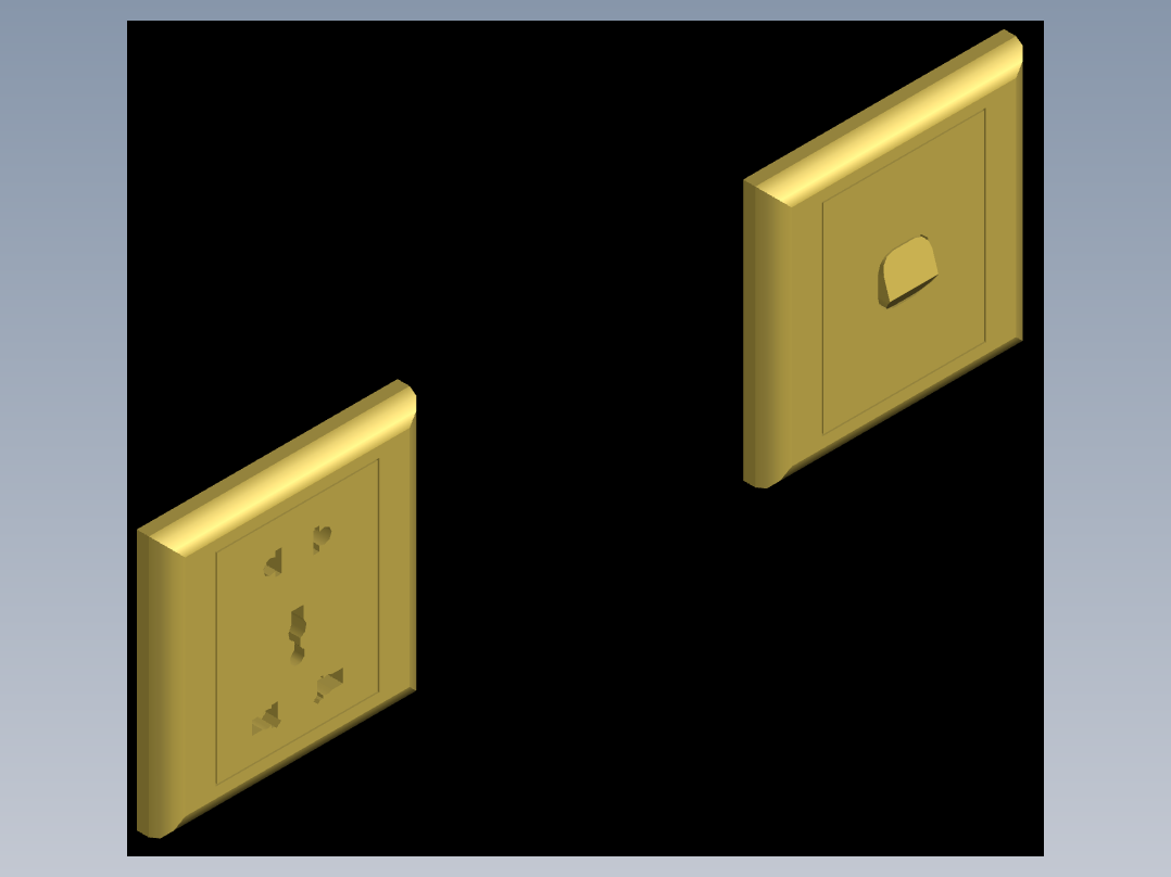 插座开关3D模型
