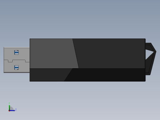 USB3.0读卡器模型左视缩略图