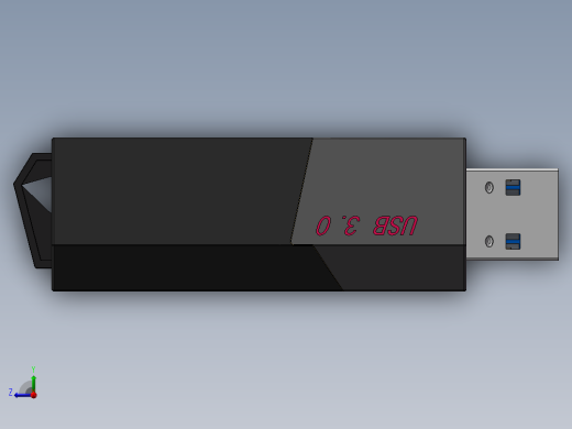 USB3.0读卡器模型右视缩略图